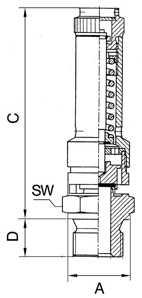 Vollhub-Sicherheitsventil DN 10, G 1/2, SW 27, Ansprechdruck 0,2 bar, Messing - erhältlich bei ✭ HUG Technik ✓