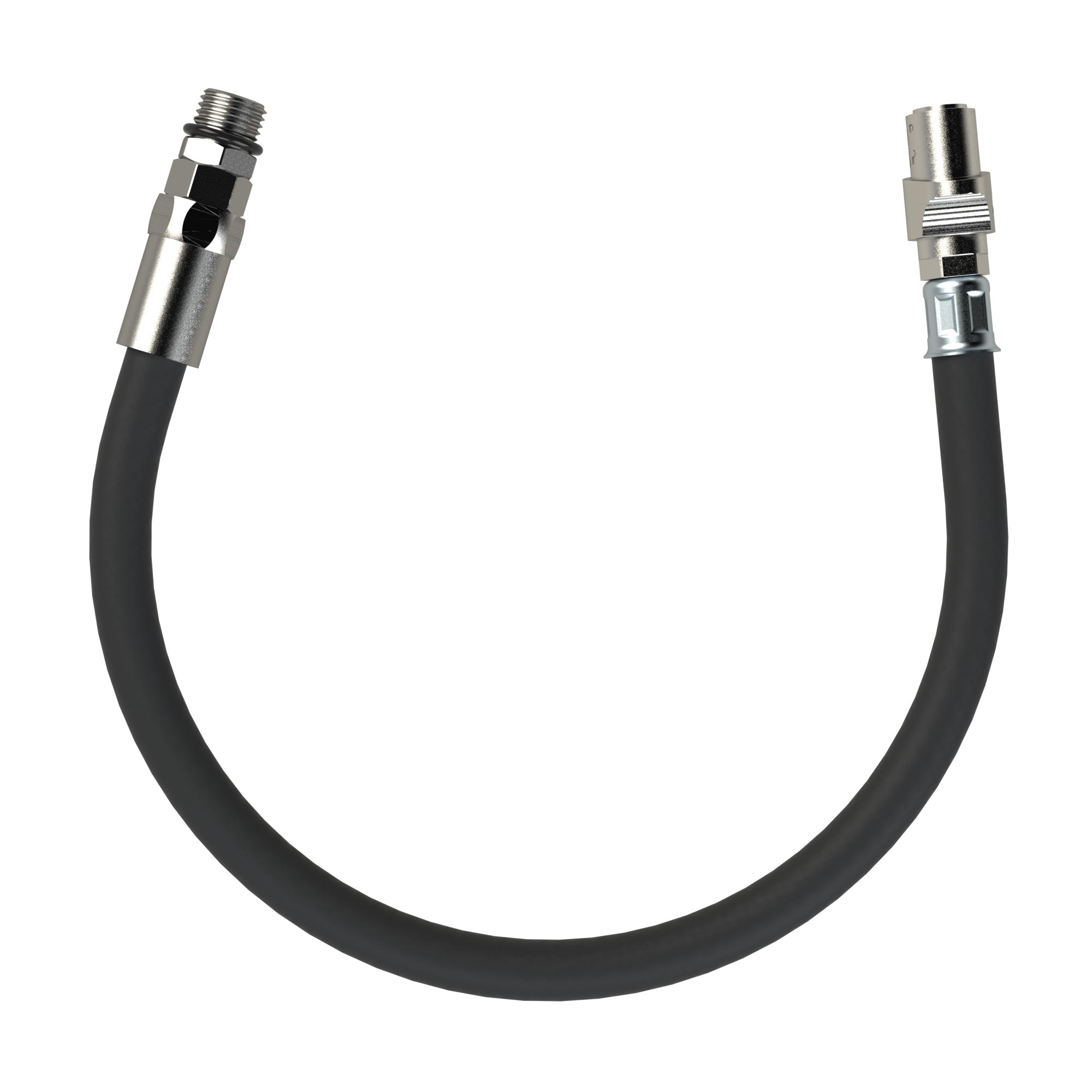 Schlauch QS, 50 cm, G 1/4, drehbar, Handreif.messer Standardausführung 🖤 bei HUG Technik ✓