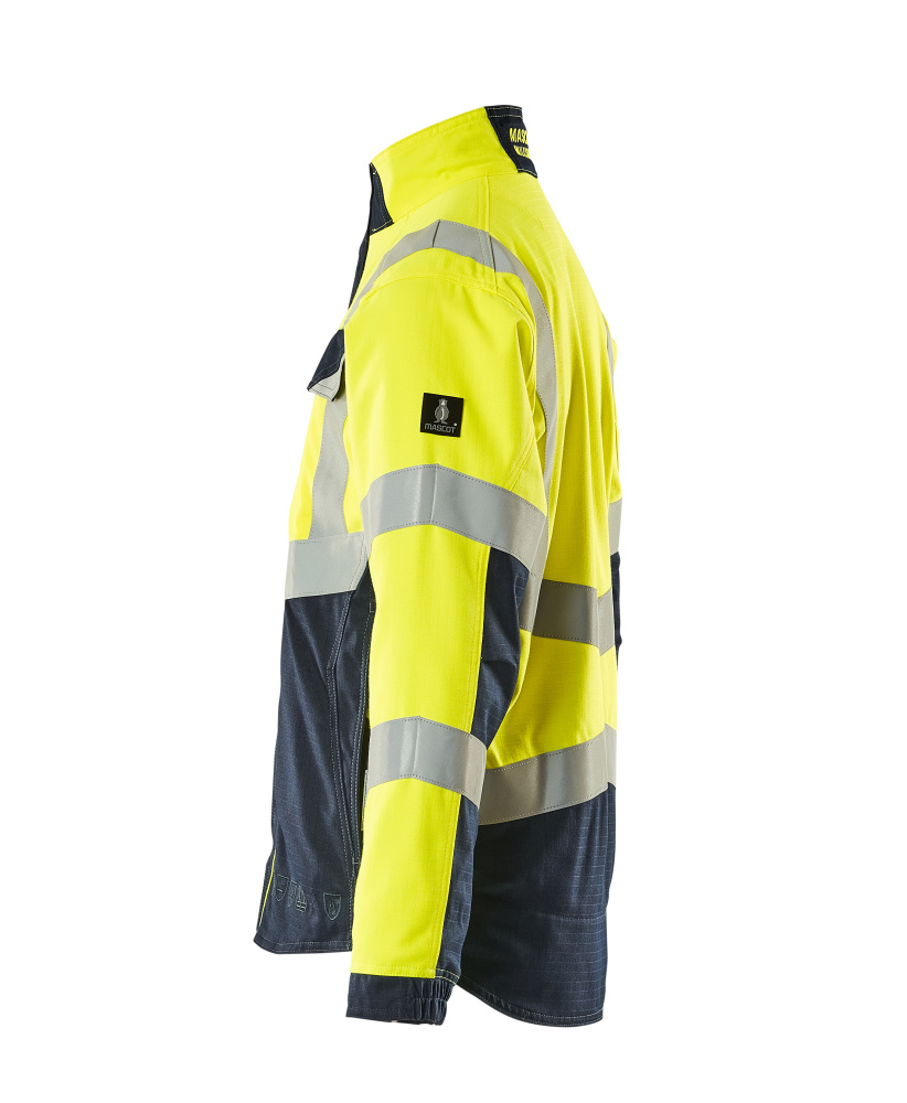 MASCOT® MULTISAFE Jacke »Biel« Gr. 2XL, hi-vis gelb/schwarzblau - gibt’s bei ☆ HUG Technik ✓