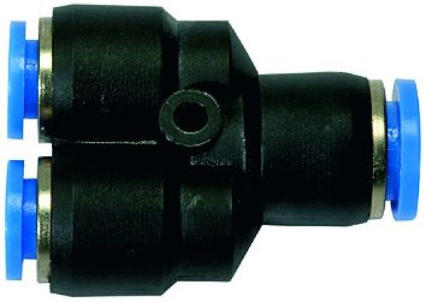 Y-Steckverbindung »Blaue Serie« reduzierend, Schlauch-ø 1x12/2x10 - bei HUG Technik ✓