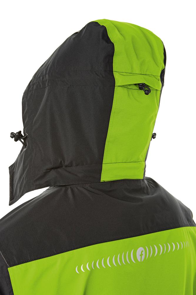 FORTIS Elements Regenjacke Plus, lime-schwarz - bei HUG Technik ✭