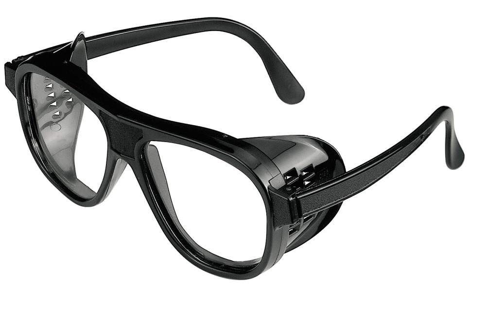 Mehrzweckschutzbrille 870PC farblos, Rahmen schwarz - bekommst Du bei ★ HUG Technik ✓
