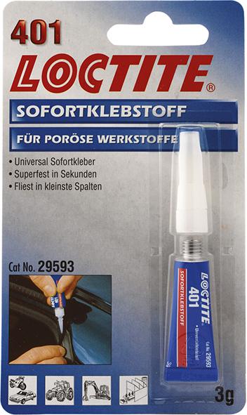 Loctite® 401 Sofortklebstoff flüssig - gibt’s bei HUG Technik ✓