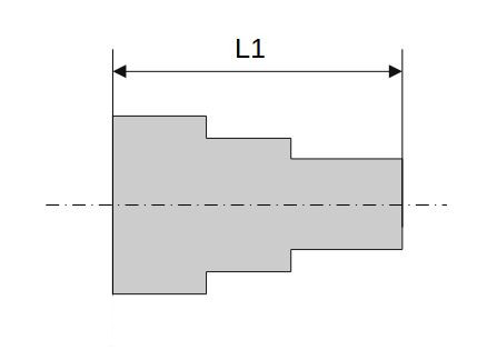 Aufschraubverschraubung gerade G 1/2 IG, L1 33, SW 24, Schlauch 8/6, Messing vernickelt, »value line« - erhältlich bei ♡ HUG Technik ✓