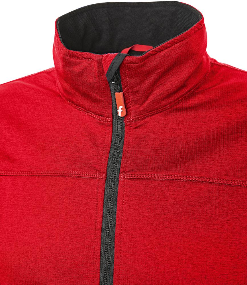 FORTIS Elements Tech-Fleecejacke, rot-schwarz meliert - gibt’s bei ☆ HUG Technik ✓