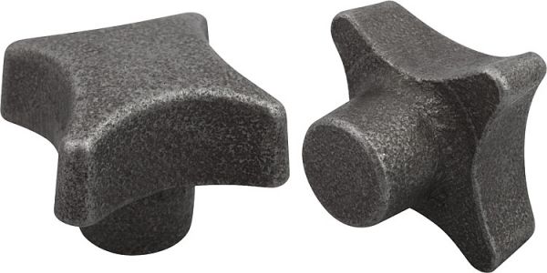 Kreuzgriff gleitgeschliffen D1=32, Form: A Grauguss - K0147.106 - bei HUG Technik ✓