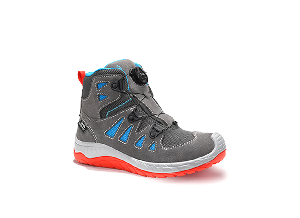 ELTEN® Stiefel MADDOX Kids BOA® grey-red Mid