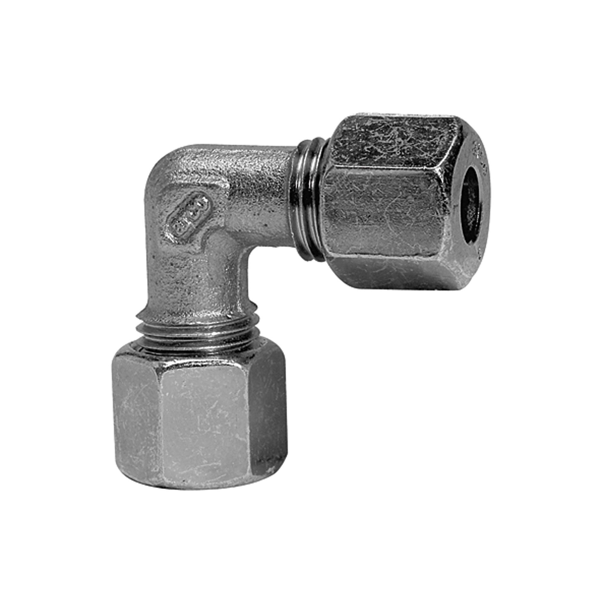 Winkel-Verschraubung, Rohr-Außen-Ø 28 mm, Stahl verzinkt - bekommst Du bei HUG Technik ♡