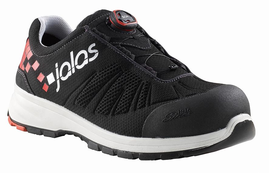JALAS® Sicherheitshalbschuh 7108 Zenit Evo, S1P, SRC, schwarz-rot-weiss - bei HUG Technik ☆