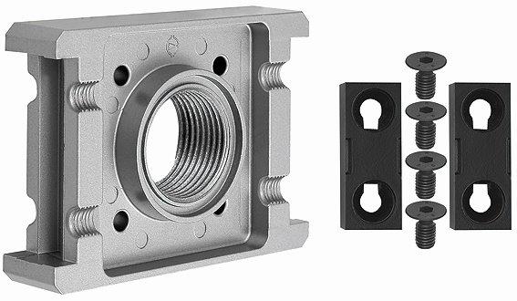 Anschlussplatte, für Kugelhahn 3/2-Wege »multifix«, BG 5, G 1 - bei HUG Technik ✭