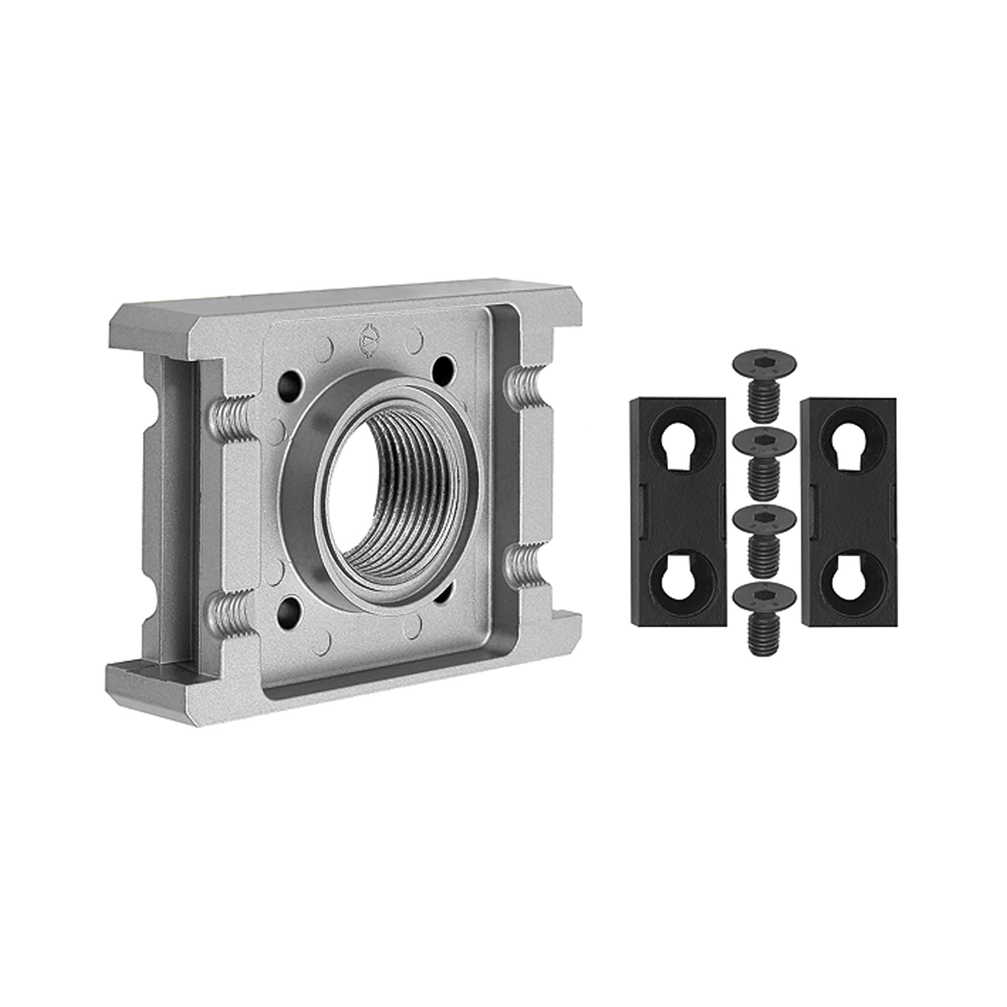 Anschlussplatte, für Kugelhahn 3/2-Wege »multifix«, BG 5, G 1 - bekommst Du bei HUG Technik ♡