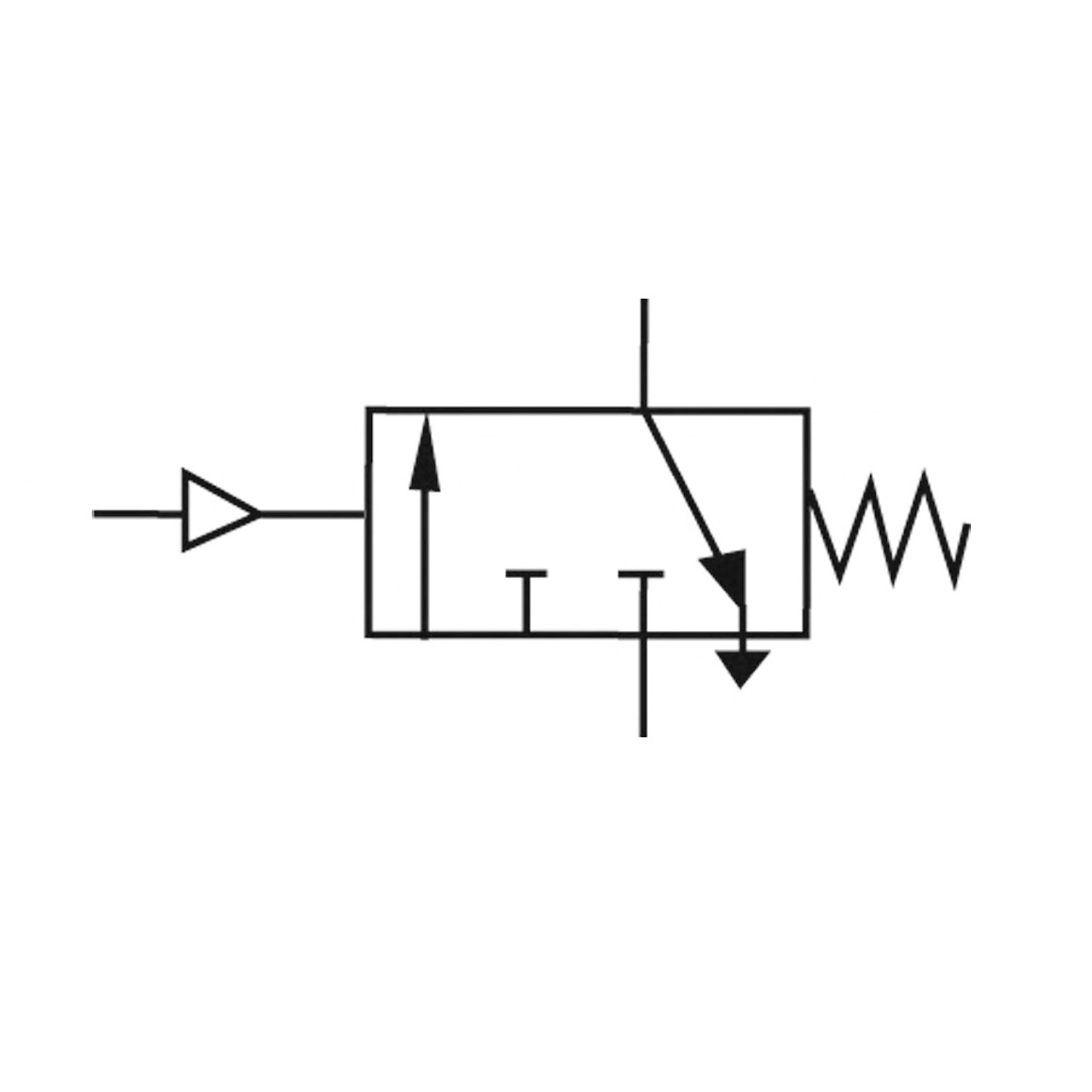 3/2-Wegeventil, pneum. NC, Schlauch - Gewinde, G1/4, Schl.8 - gibt’s bei HUG Technik ✓