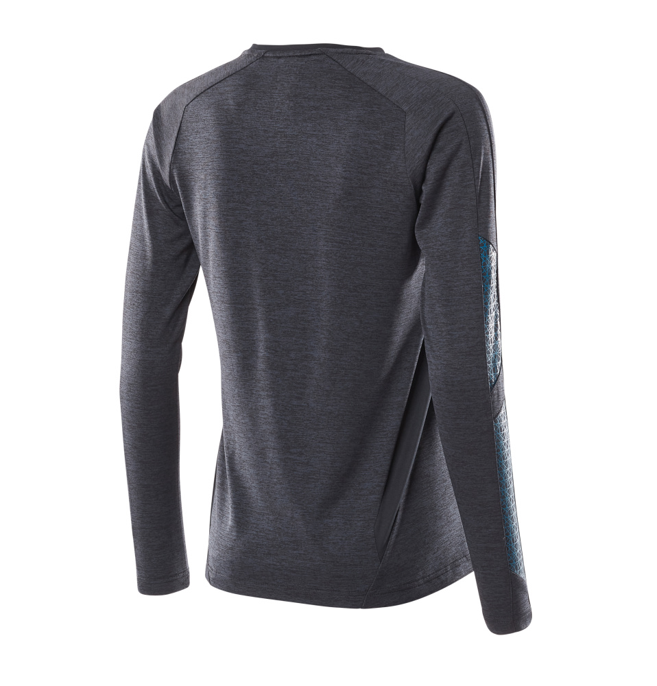 MASCOT® ACCELERATE T-Shirt, Langarm  Gr. 2XL/ONE, schwarzblau meliert - jetzt NEU bei HUG Technik  😊