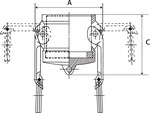 Kamlok-Verschlusskappe, Typ DC, BG 1 1/2, für Stecker-ø 53, Aluminium - bei HUG Technik ☆