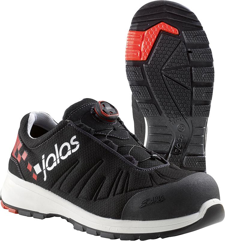 JALAS® Sicherheitshalbschuh 7138 Zenit Evo, S3, SRC, schwarz-rot-weiss - bekommst Du bei HUG Technik ♡