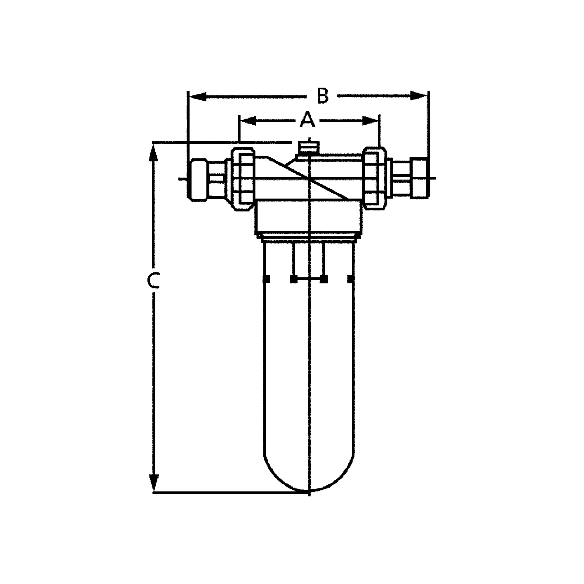Feinfilter »Bavaria« für Trinkwasser, DVGW-geprüft, 90 µm, R 1 - bei HUG Technik ✓