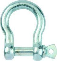 PÖSAMO Schäkel geschweift 8,0mm-5/16 Zoll galvanisch verzinkt, Packung mit 50 Stück - direkt von HUG Technik ✓