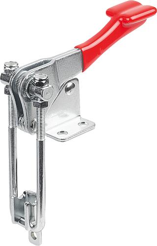 Bügelspanner Vertikal mit Gegenhalter, L1=29,4, Stahl verzinkt, Komp: Kunststoff Komp: rot - K1265.07000 - direkt von HUG Technik ✓
