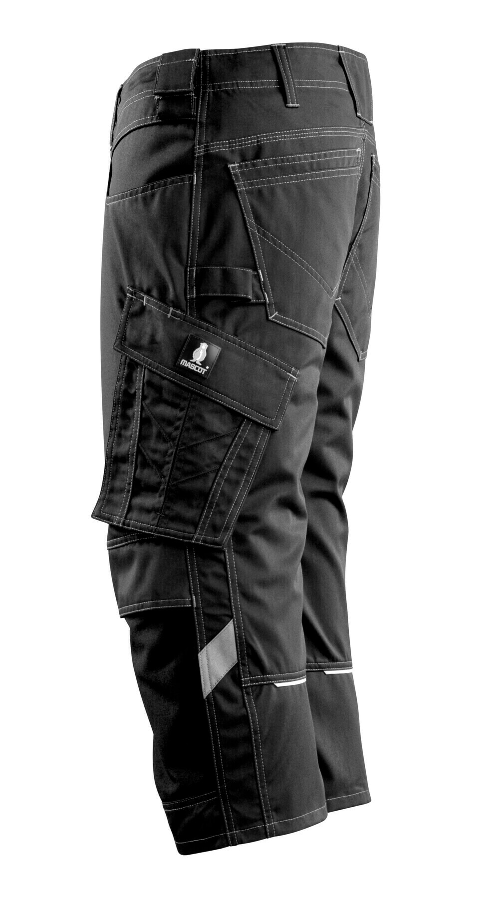 MASCOT® UNIQUE Dreiviertel-Hose mit Knietaschen »Altona« Gr. C44, schwarz - erhältlich bei ✭ HUG Technik ✓