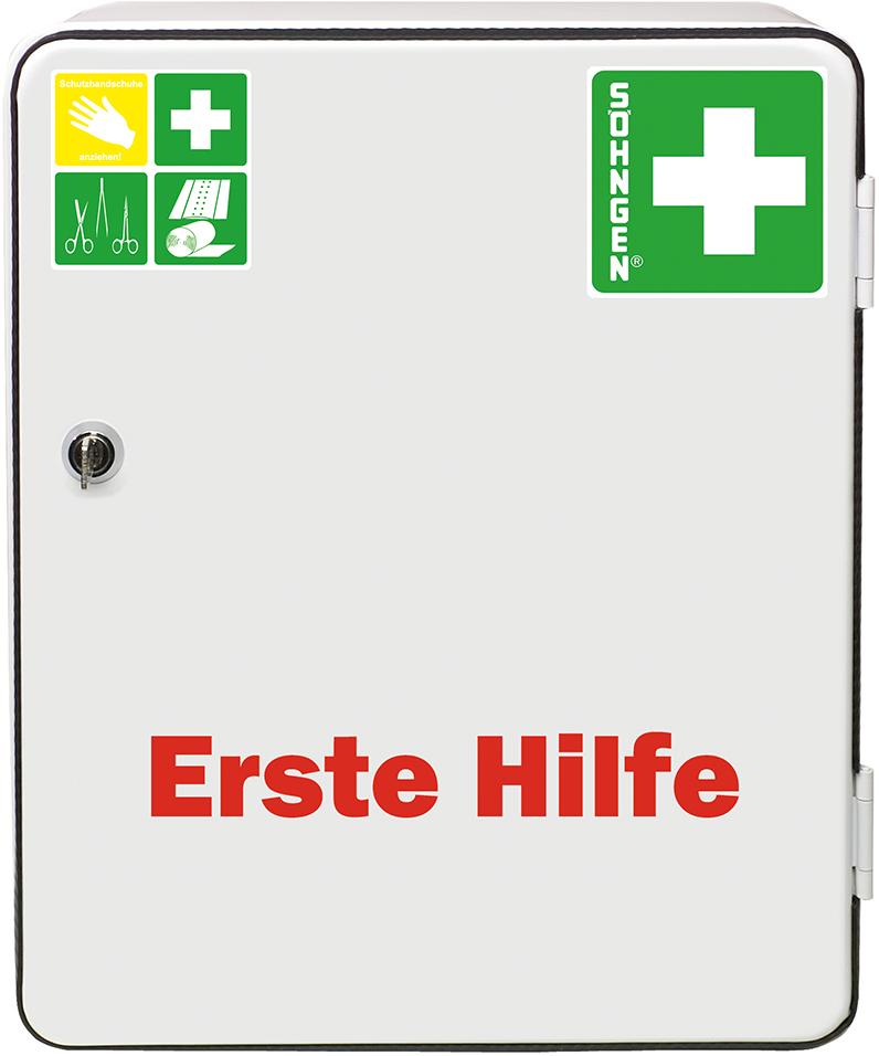 SÖHNGEN® Verbandschrank Heidelberg mit Füllung D13157, weiss - bekommst Du bei HUG Technik ♡