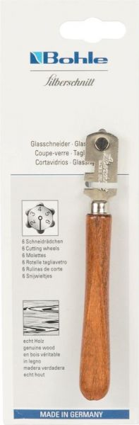 Bohle Glasschneider Silberschnitt mit Holzheft - bei HUG Technik ♡ Bohle Glasschneider Silberschnitt mit Holzheft - bei HUG Technik ♡