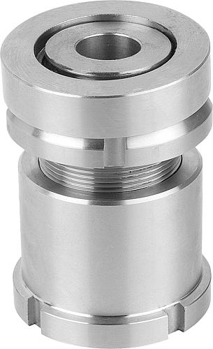 Höhenverstell-Element H=102 Edelstahl, D2=58, D=17,5 - K0057.32161 - bei HUG Technik ✭