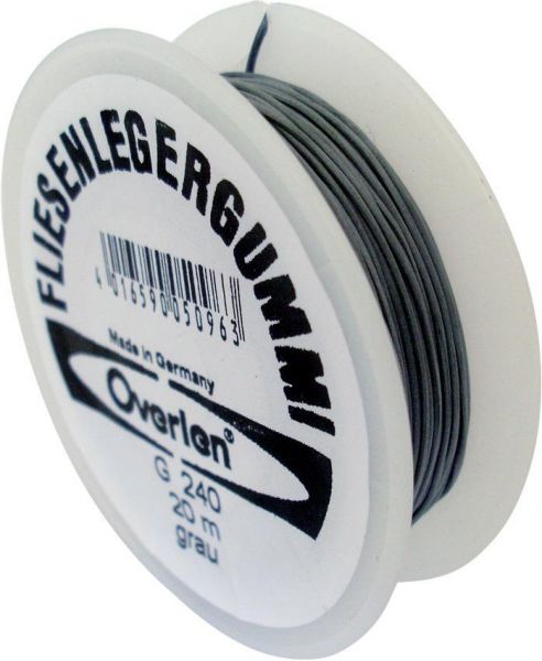 OVERMANN Fliesenleger Gummi 20 m grau - erhältlich bei ♡ HUG Technik ✓