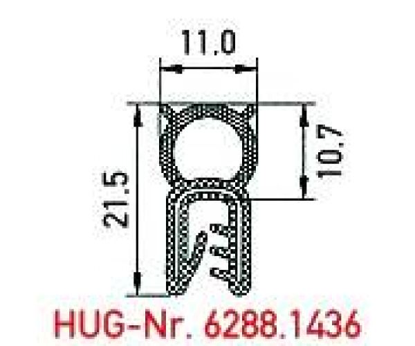 Kantenschutz Dichtbereich oben - bei HUG Technik ✭