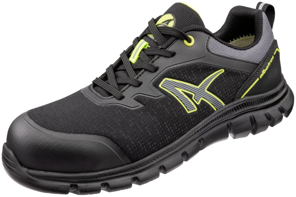 Albatros HELIUM BLK/YELLOW Sicherheitshalbschuh vorne 1