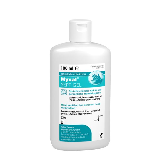 Händedesinfektion MYXAL® SEPT - kommt direkt von HUG Technik 😊