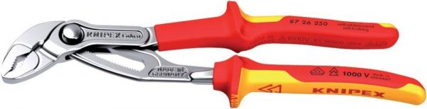 KNIPEX® Wasserpumpenzange Cobra mit Mehrkomponenten-Griffen VDE 250 mm - bei HUG Technik ✭ KNIPEX® Wasserpumpenzange Cobra mit Mehrkomponenten-Griffen VDE 250 mm - bei HUG Technik ✭
