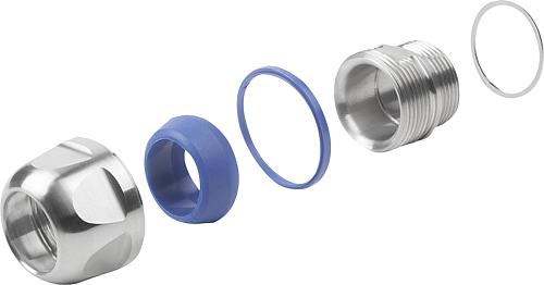 Kabelverschraubung Hygienic Design, Edelstahl-Silikon - K1453 - bei HUG Technik ♡