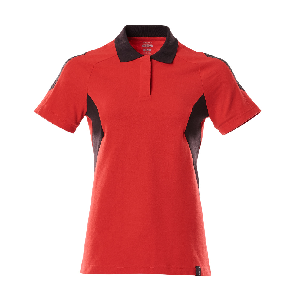 MASCOT® ACCELERATE Polo-Shirt  Gr. 2XL/ONE, verkehrsrot/schwarz - erhältlich bei ♡ HUG Technik ✓