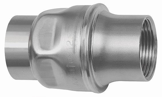Rückschlagventil leicht, G 1 1/2, L 114, Edelstahl - erhältlich bei ♡ HUG Technik ✓