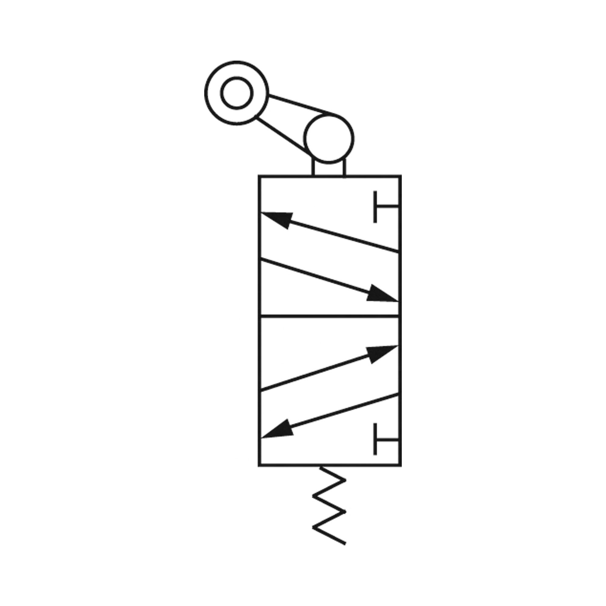 5/2-Wegeventil, mechanisch betätigt, »M5« RH, fr. Rücklauf, G 1/8 - bei HUG Technik ♡