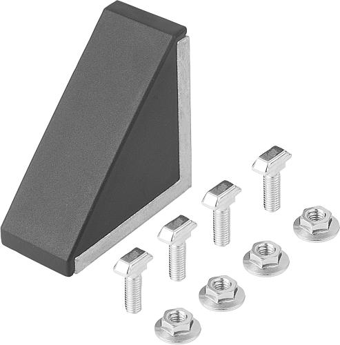 Winkel 57X28X57 Aluminium, Typ B, BN=8 - K1046.083060 - direkt von HUG Technik ✓