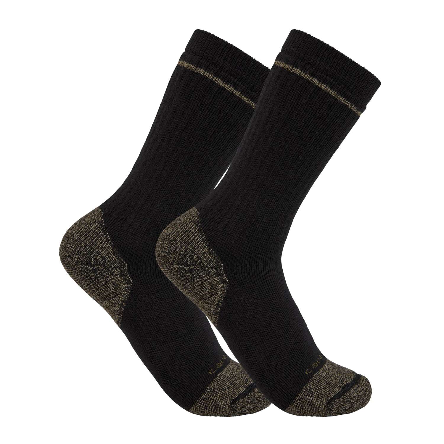 carhartt® Socken »Midweight Cotton Blend Steel Toe Boot Sock 2 Pair« in black.