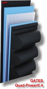 Gates Quad-Power®4-Keilriemen XPZ FO FZ - erhältlich bei ✭ HUG Technik ✓