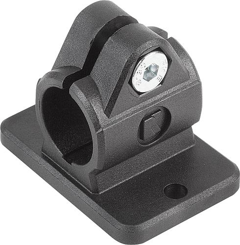 Rohrverbinder mit Flansch M=50 G=35 L=39,5 Thermoplast, Komp:Stahl, A=18 - K0479.18 - erhältlich bei ✭ HUG Technik ✓