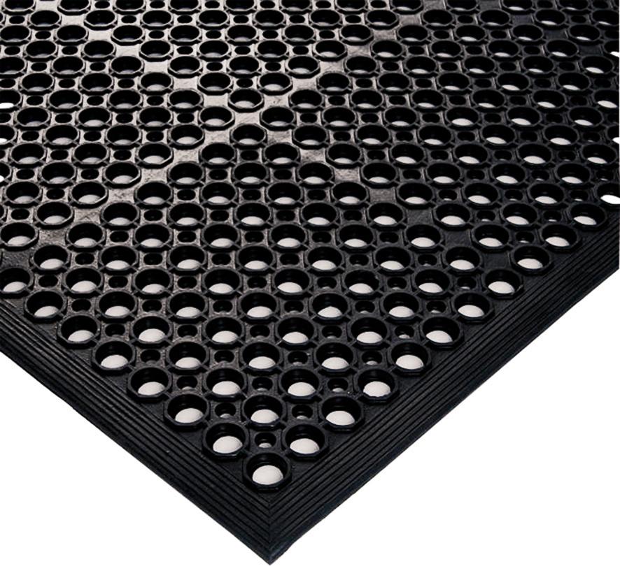 Arbeitsplatz-Ringmatte schwarz - kommt direkt von HUG Technik 😊