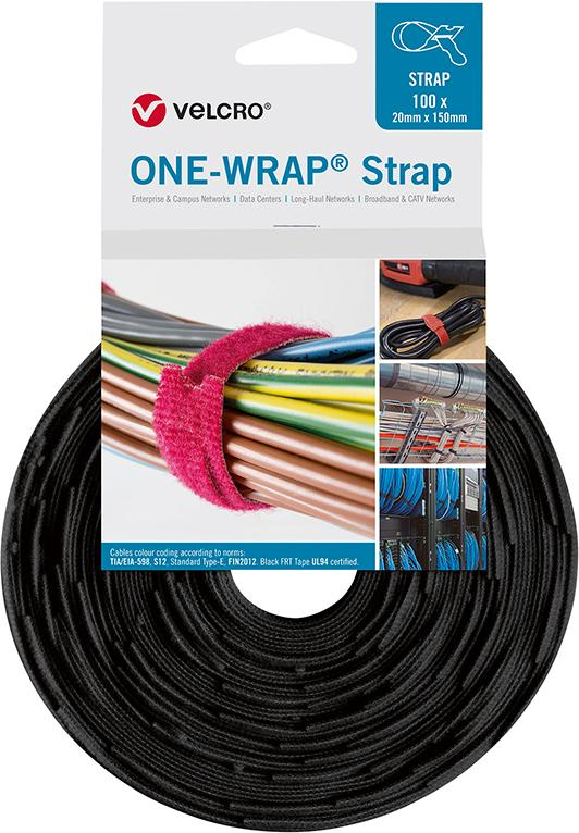 VELCRO® Klettkabelbinder One Wrap Strap 20mm - erhältlich bei ♡ HUG Technik ✓