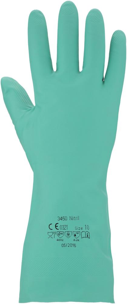 ASATEX® Chemikalien-Schutzhandschuh 3450, grün, Kat. III - bei HUG Technik ☆