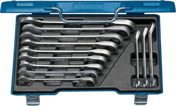 GEDORE Maulschlüssel-Satz mit Ringrratsche 12-teilig 8-19mm umschaltbar - erhältlich bei ✭ HUG Technik ✓