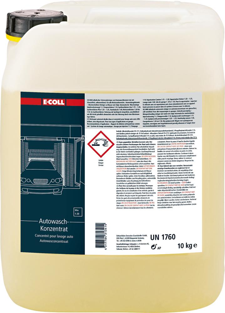 E-COLL Universalreiniger, Auto-Waschkonzentrat 10kg - bei HUG Technik ☆