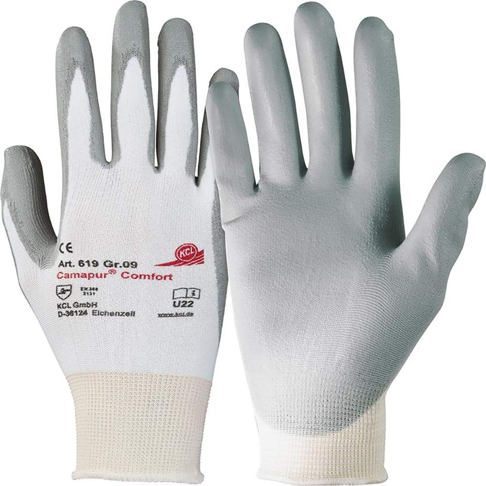 KCL Handschuh Camapur® Comfort 619 weiß-grau - erhältlich bei ♡ HUG Technik ✓