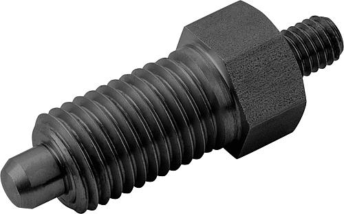 Arretierbolzen Gr.0 M08x1, Form: E Stahl, gehärtet, D=4 - K0341.1004 - direkt bei HUG Technik ✓