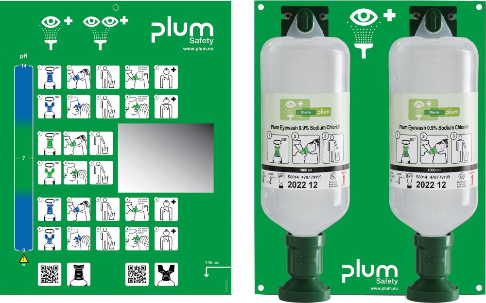 Plum Augenspülstation »Maxi 4708« mit 2 x 1000 ml - bei HUG Technik ✭