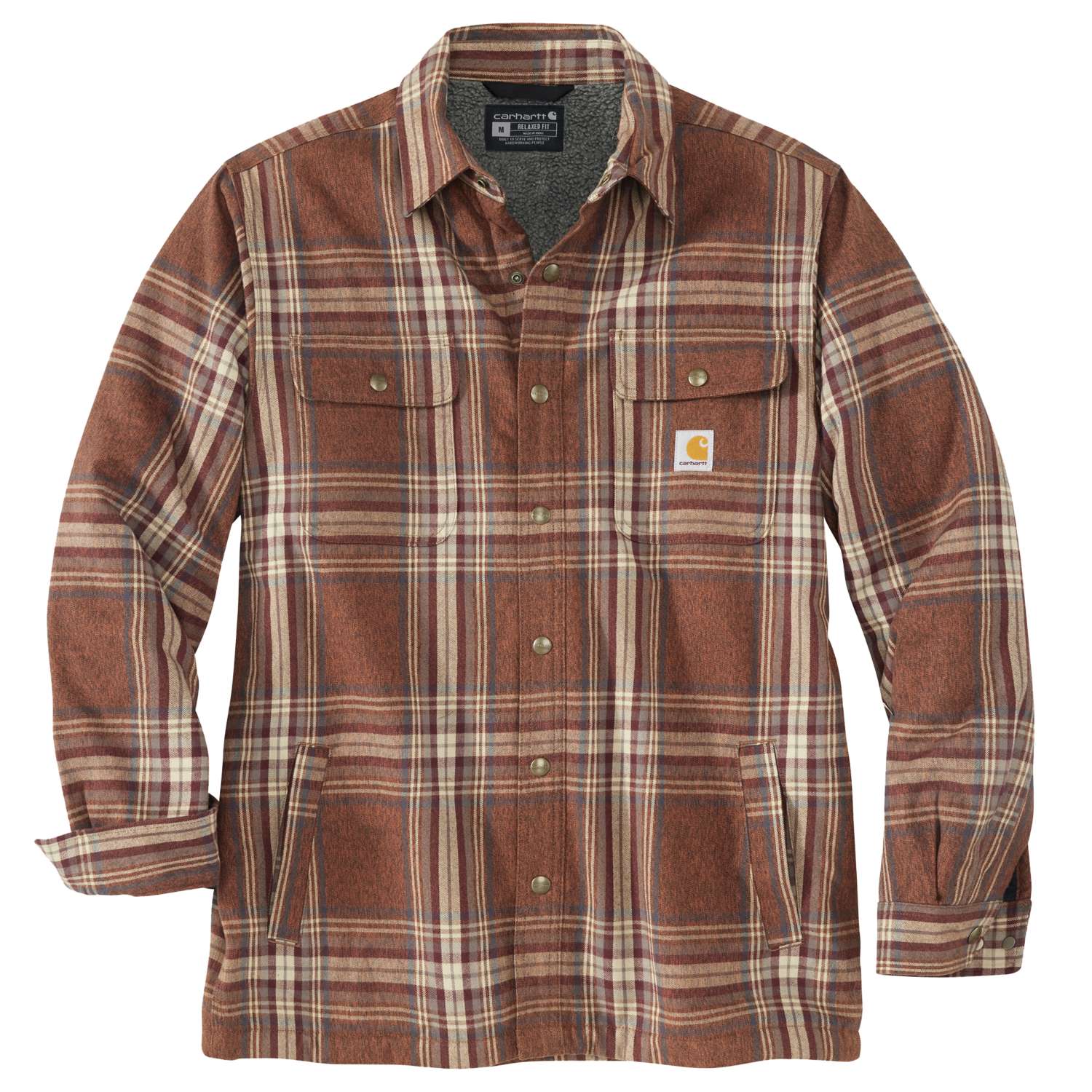 carhartt® Herren-Hemdjacke »FLANNEL SHERPA LINED SHIRT JAC« Flach  - bei HUG Technik ✓