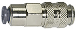 Schnellverschlusskupplung NW 5, push-in Schlauch 8 mm, Messing vernickelt - bei HUG Technik ☆