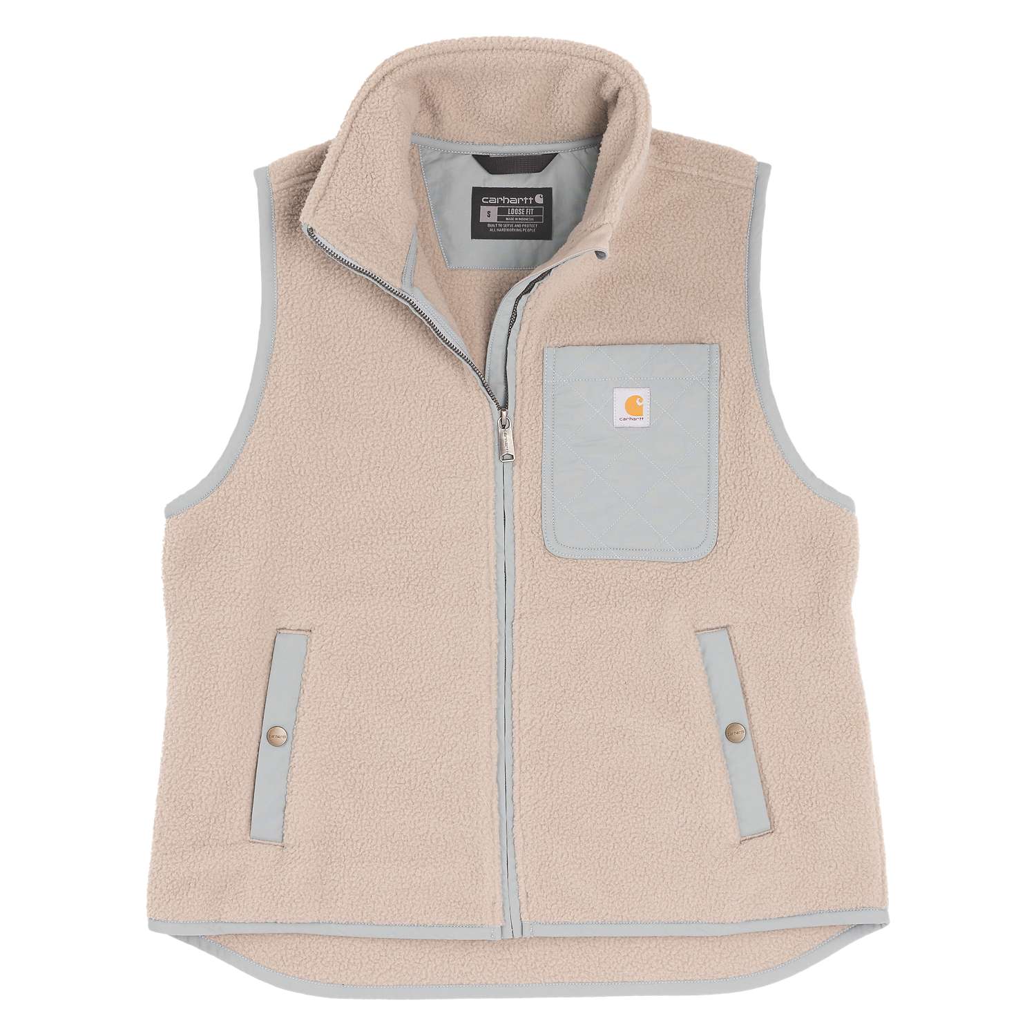 carhartt® Weste »Sherpa Fleece Vest« in gray dunes.
